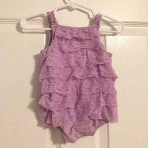 Girls Lace Romper